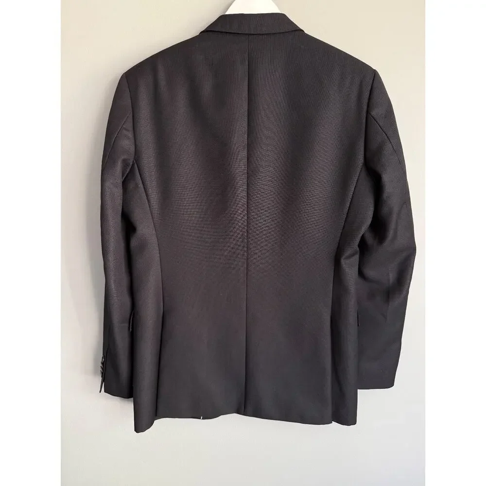 Hugo Boss The Sweet3 Blazer 36R Dark Gray 100% Virgin Wool Two-Button Jacket